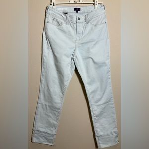 NYDJ Lorena Wide Cuff Boyfriend Jeans Oceanside Wash Sz 8